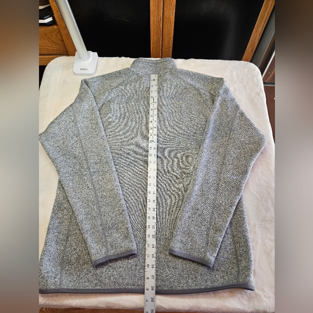 Patagonia Better Sweater Mens XL Heather Grey Quarter Zip Mock Neck 2 - Picture 7 of 7
